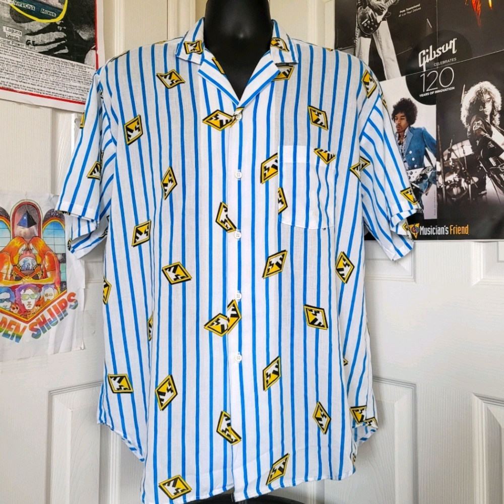 Vintage 80s Trader Bay Geometric Buttondown Shirt - image 1